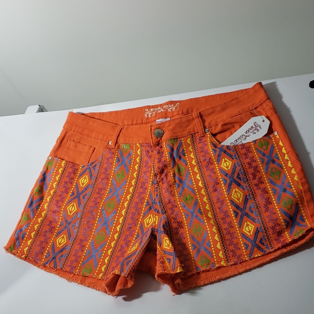 Crystal Vogue Bermuda shorts